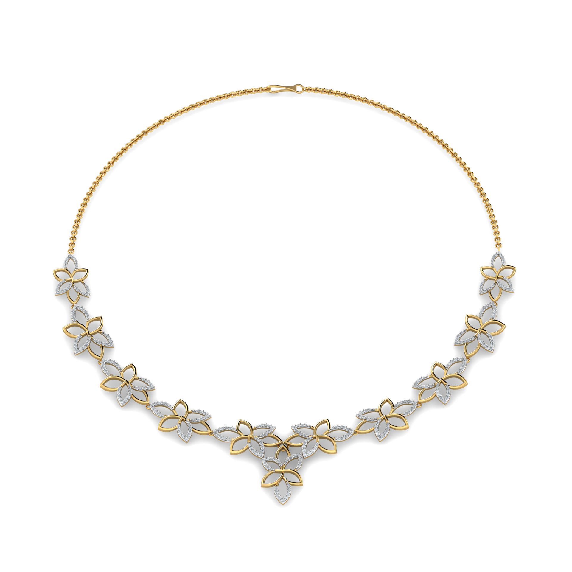 0.76 ctw Invisibly set Princess Cut Diamond Heart Pendant in 18k white gold  (DP-1025)